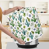 Vista 123 de Cubierta abstracta para freidora de aire con estampado de corazón, cubierta de olla a presión de 3 cuartos de galón, cubierta antipolvo para olla a