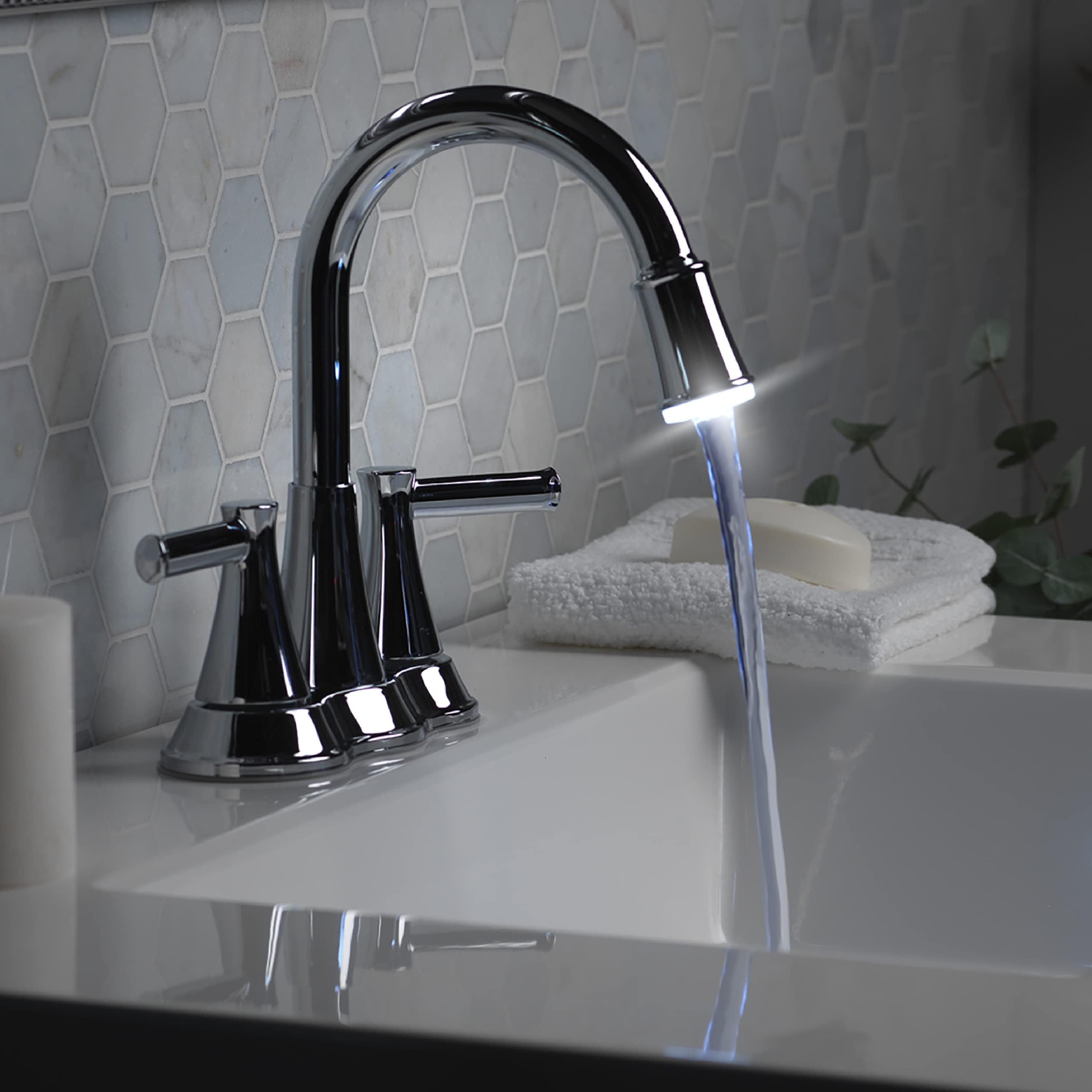 Glacier Bay Mandouri Bath Faucet With Led Light