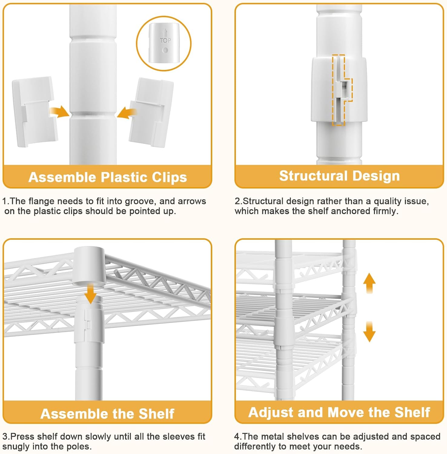 H41 Garment Rack Heavy Duty Clothes Rack, Clothing Racks for Hanging Clothes, Extra Large Freestanding Portable Closet Wardrobe Rack 78.5'' W × 15.8'' D × 76.4'' H, Max Load 1150 Lbs, White