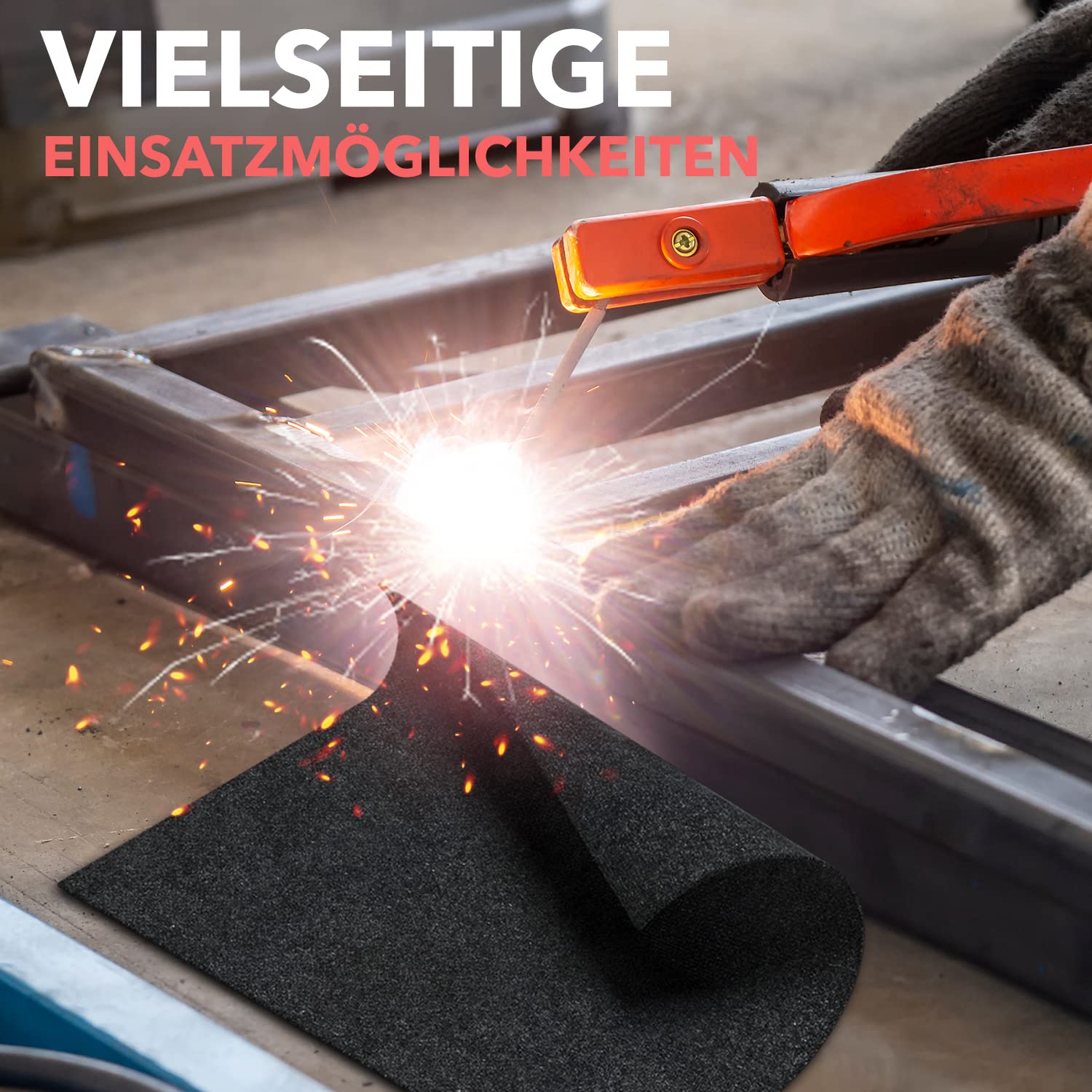 Tappetino Ignifugo 30x30cm Per Barbecue/Saldatura - Resistente Fino A 550°C Con Borsa - Foto 5