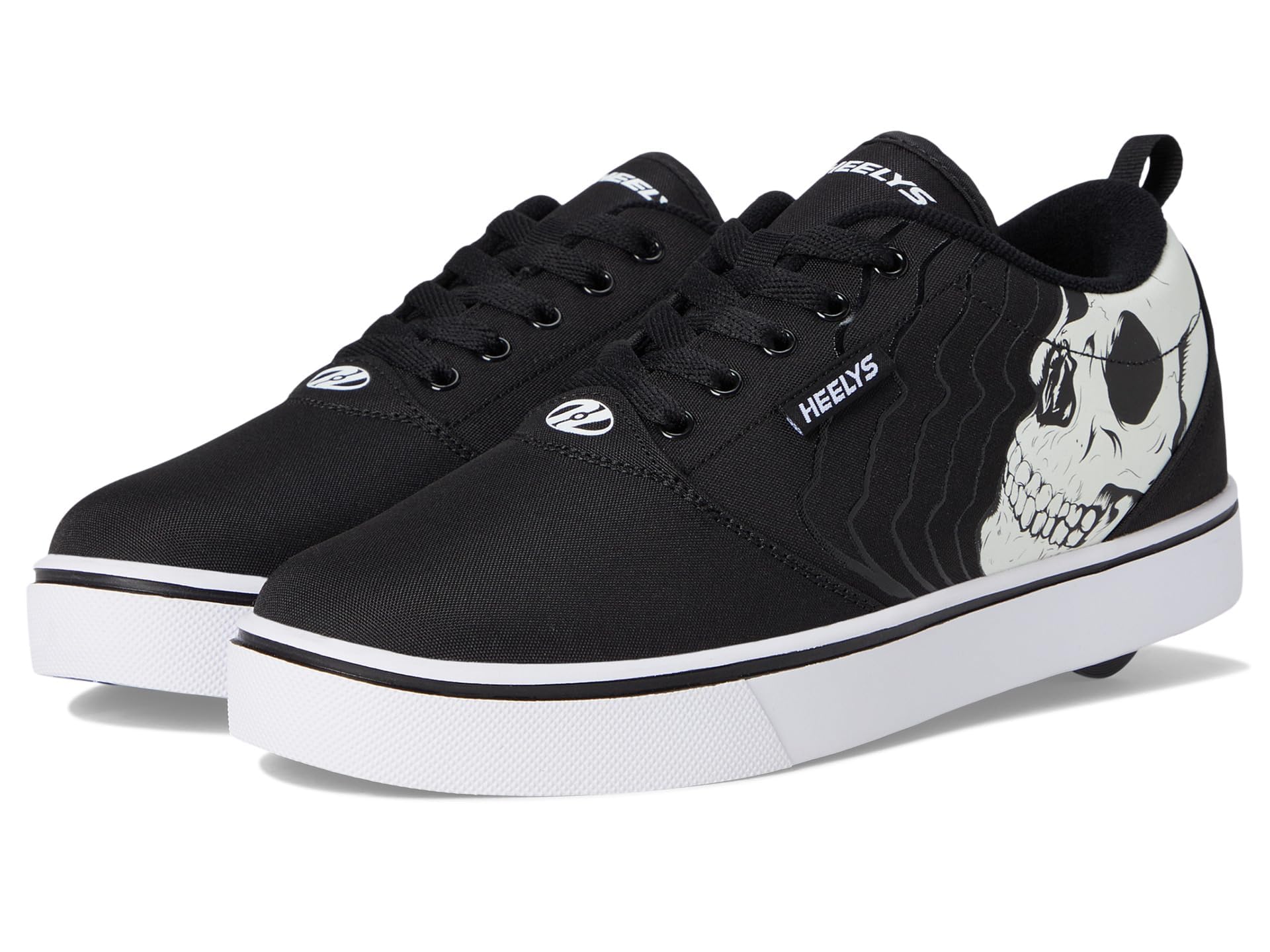 Heelys PRO 20 Prints Scarpe Da Ragazzo Con Ruota - Tomaia In Tela E Denim, Suola In Gomma, Nero - 2