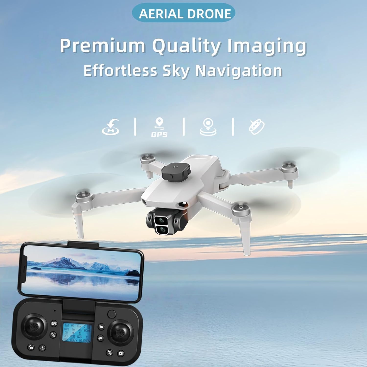 Generic L106 GPS Folding Drone demonstrating intelligent obstacle avoidance.