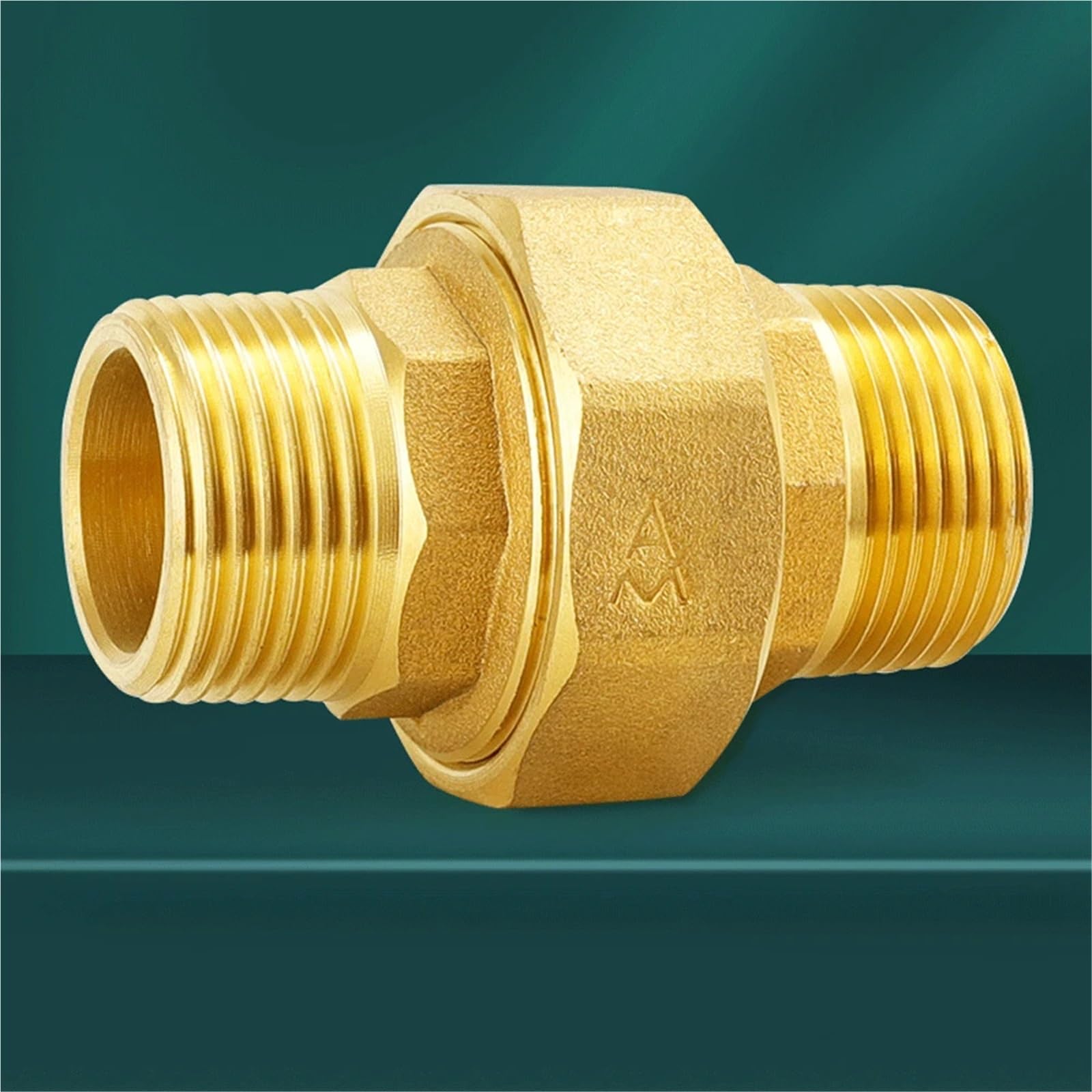 H59 Brass 1/2" 3/4" 1" 2" BSPP Male To Male Thread Pipe Fitting Thickening Union Joint Water Gas Coupler Connector(3/4")