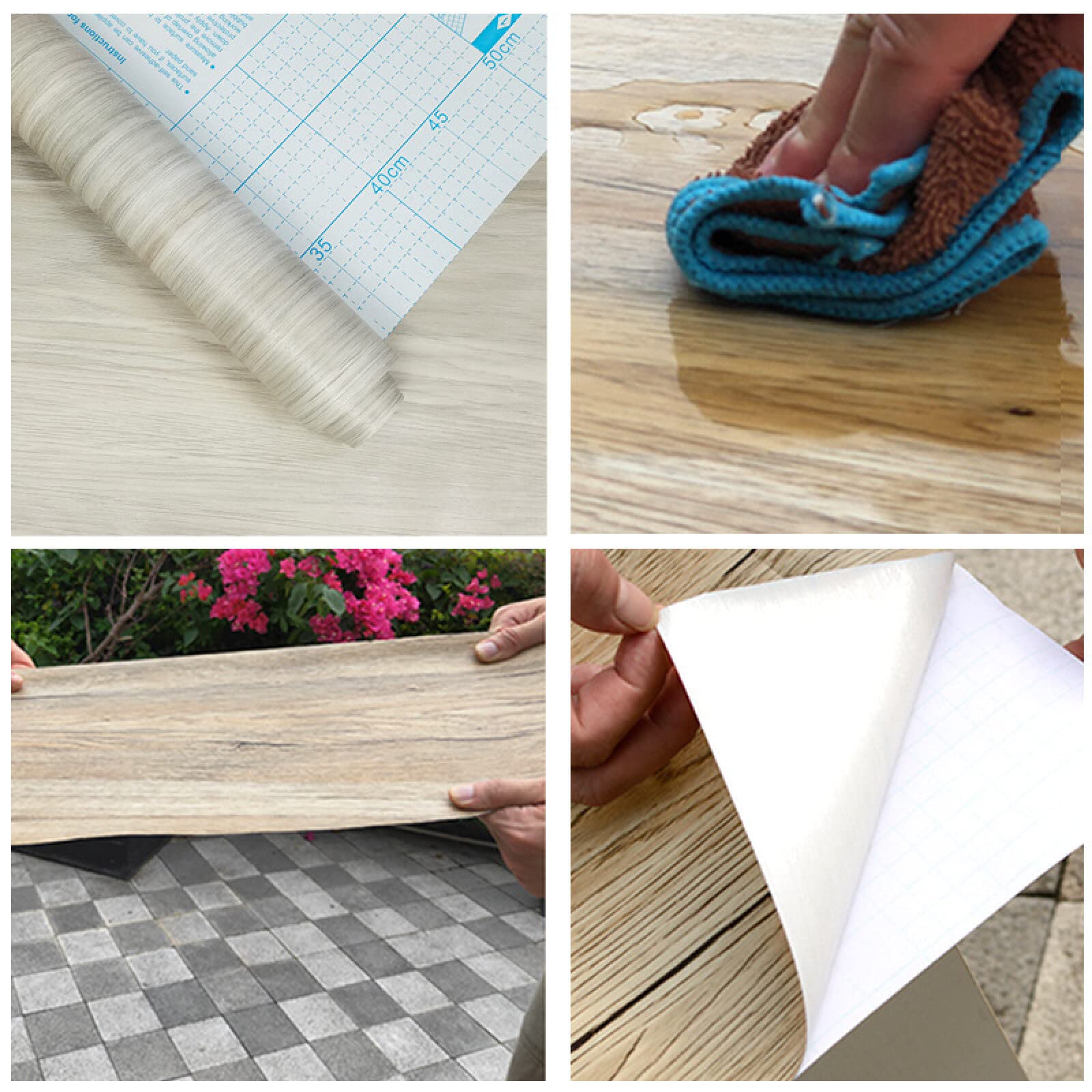 Papier kontaktowy samoprzylepny łazienka winyl tanie tapeta papier winyl folia do mebli naklejki tapeta sosna drewno okleina meblowa samoprzylepna 45 x 1000 cm (17,72 x 393,7 cala)