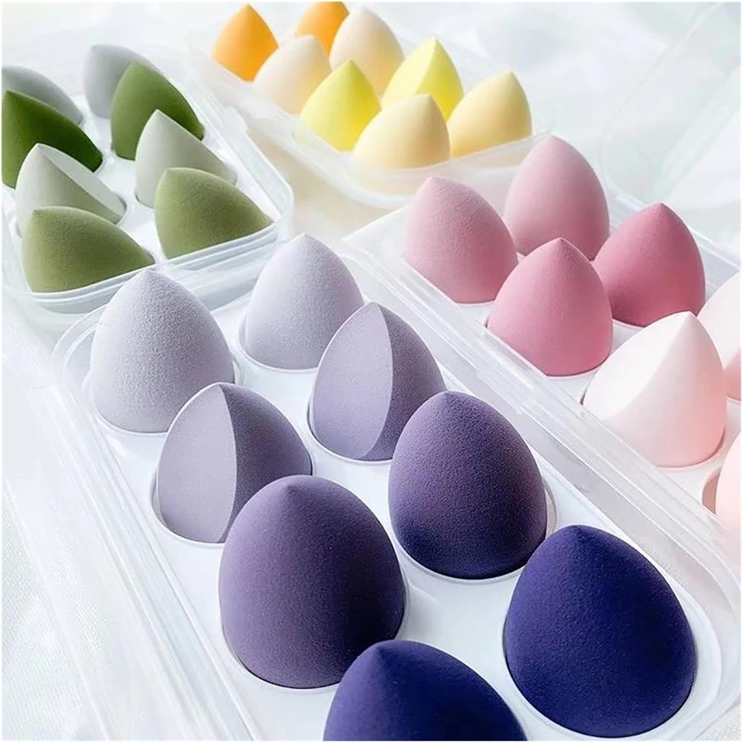 SBTRKT 4/8pcs Makeup Sponge Blender Beauty Egg Cosmetic Puff Soft Foundation Sponges Powder Puff Women Make Up Accessories Beauty Tools (Color : 8Pcs Pink no Box)