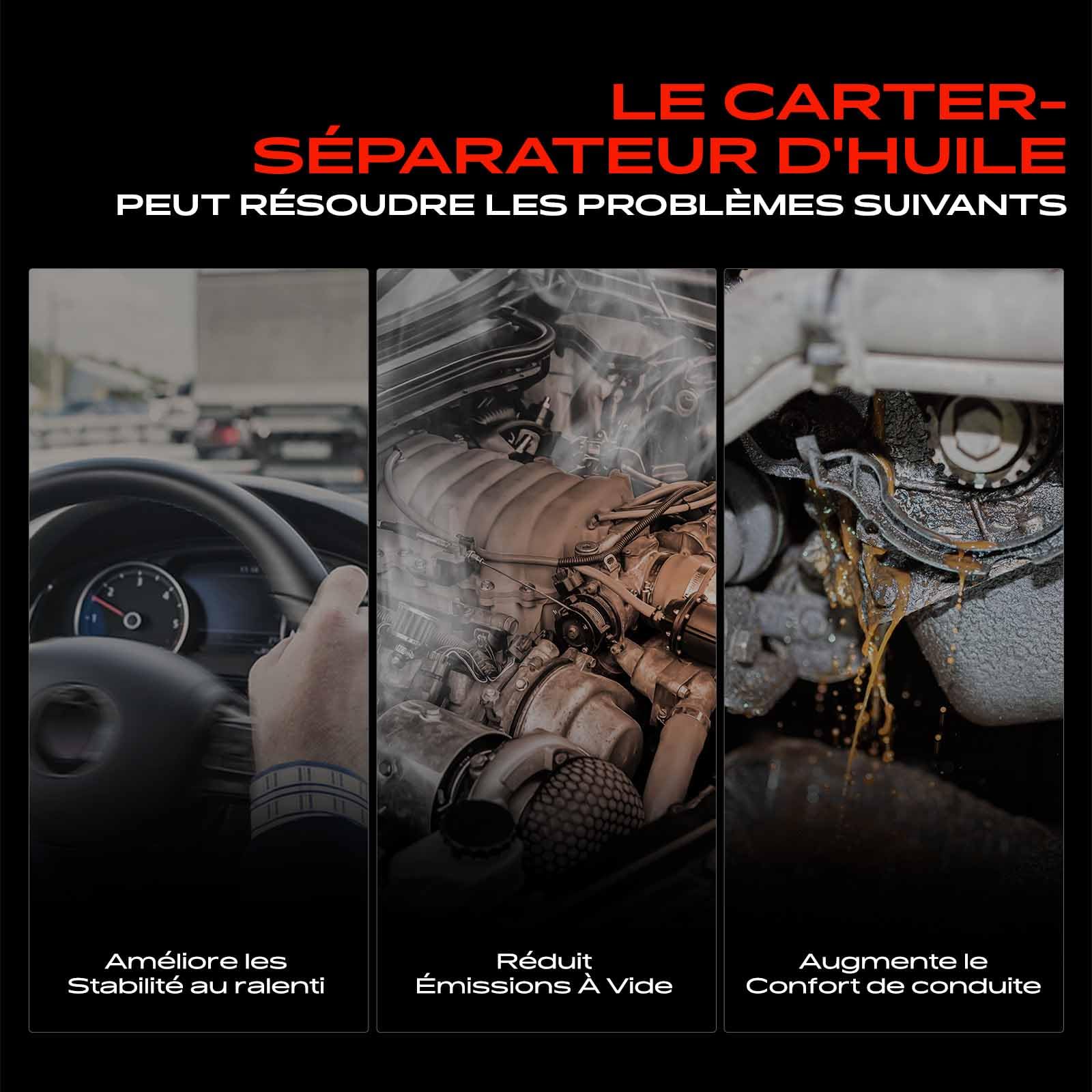 Frankberg Séparateur D'Eau D'Huile côté moteur Compatible avec B.o.x.s.t.e.r 986 2.5L-3.2L 1996-2004 Remplacer# 99610702304