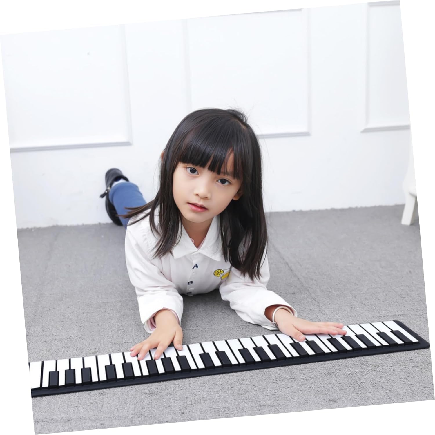 LIOOBO Keys Piano Weighted Keyboard Piano Electronic Portable Beginner Friendly