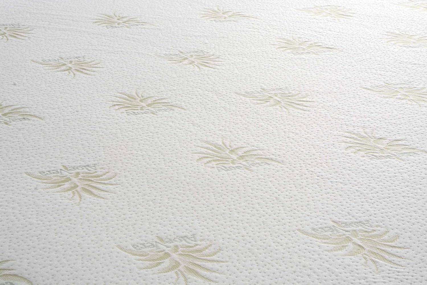SEASONS - Topper Viscoelástico 150 x 190 cm, Altura 6 cm, Topper Colchón Transpirable y Antideslizante, Funda con Tejido Aloe Vera, 4 Elásticos Ajustables al Grosor del Colchón, Fabricado en España