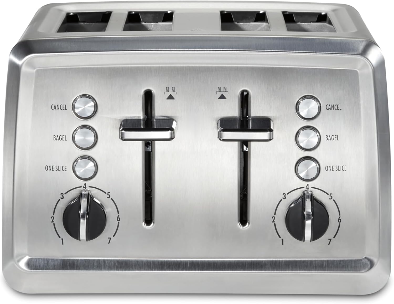 Hamilton Beach 4 Slice Toaster with Extra-Wide Slots, Bagel Setting, Toast Boost, Slide-Out Crumb Tray, Auto-Shutoff & Cancel Button, Stainless Steel (24798) 4 slice Stainless Steel Toaster