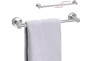 HOMOTEK Adjustable Bath Towel Hanger