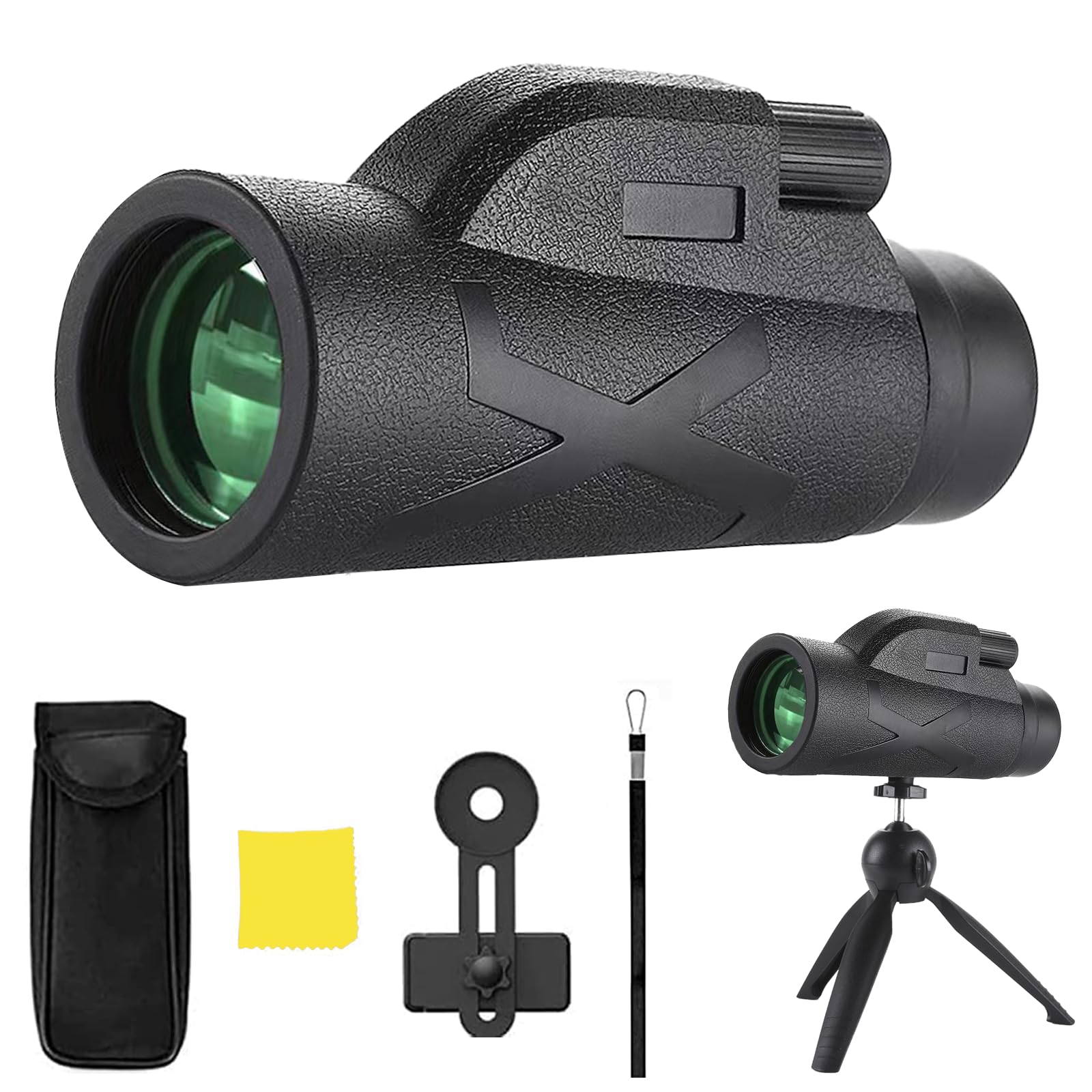 Monocular-Telescope 80×100 High Definition High Powered Telescope for Stargazing Hunting Wildlife Bird Watching Travel Camping Hik