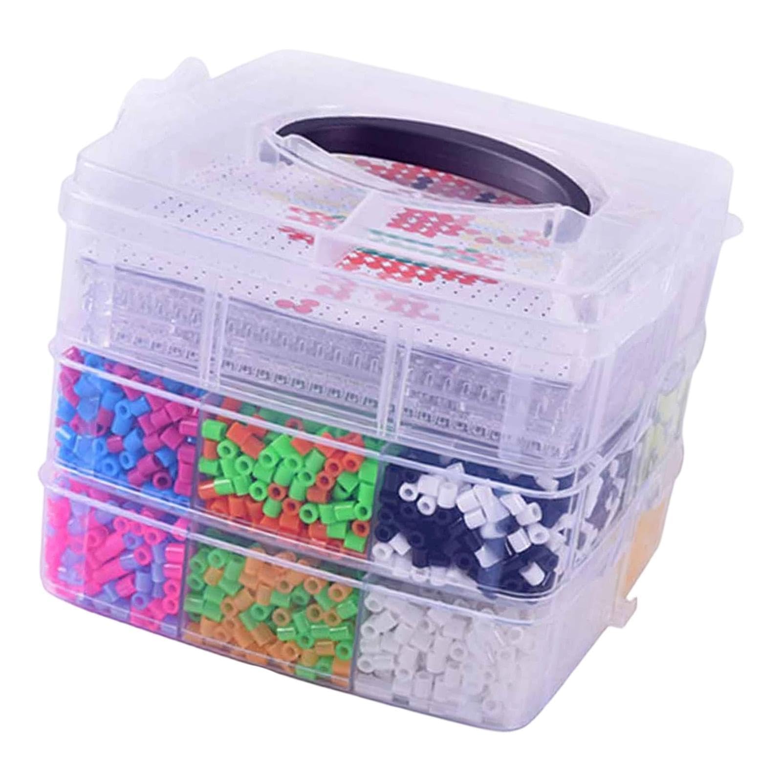 Kit de Perles à Repasser avec étui, Cadeau pour Filles et Garçons, Puzzle, Jouet, Perles à Repasser avec étui