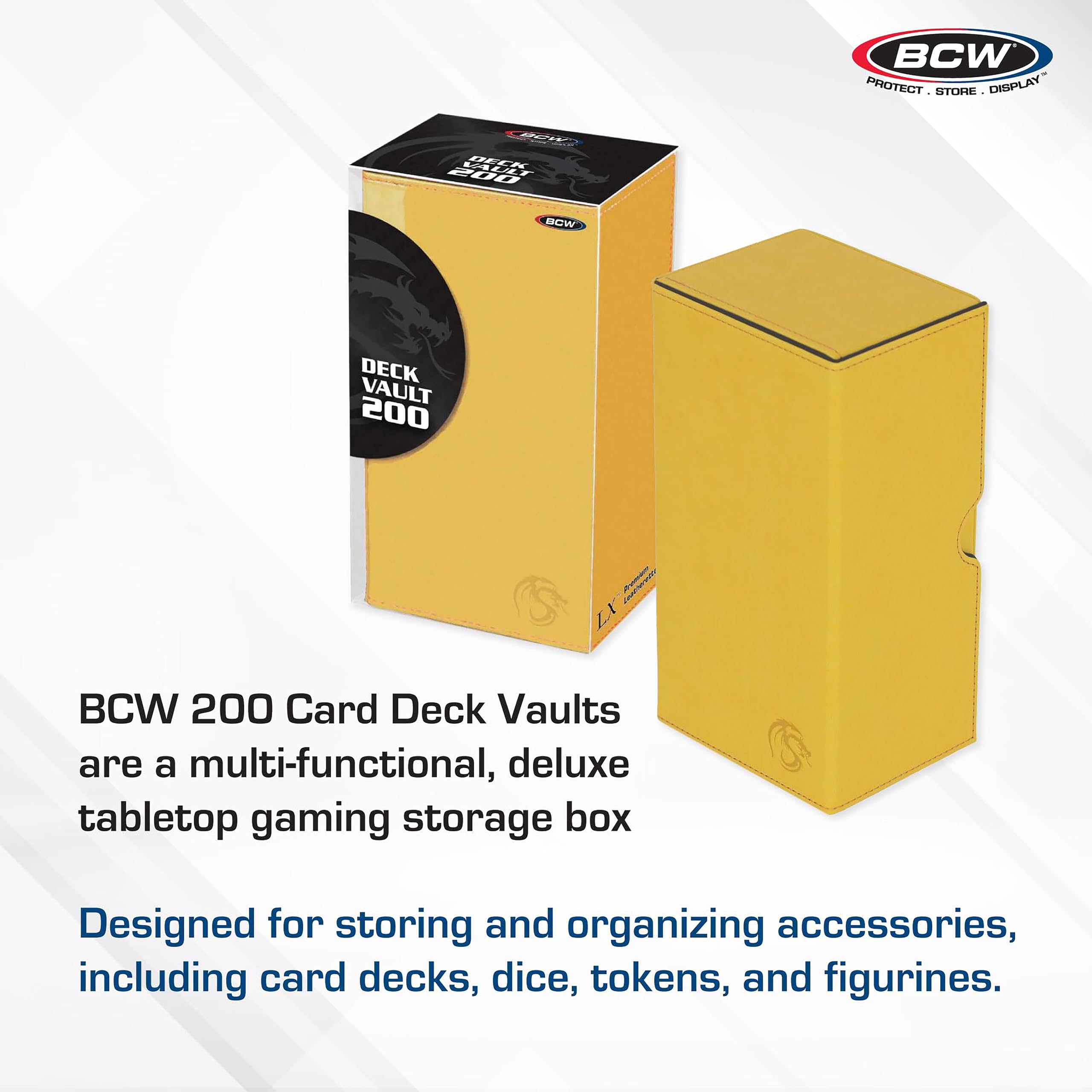 Amazon.co.jp: BCW Deck Vault-LX 200 - イエロー | プレミアムカード