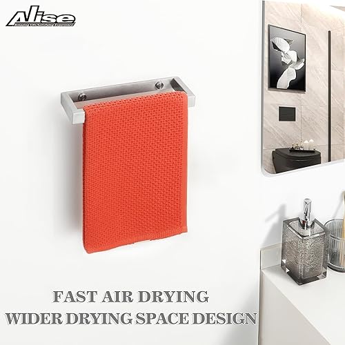 Vista 69 de Alise Toallero de baño, soporte de pared para toallas de baño, toallero para baño, toallero de acero inoxidable SUS304 de 8 pulgadas, negro mate