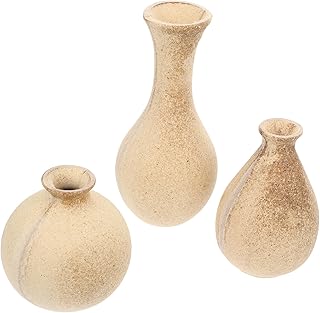 Alipis DIY Wood Flower Vase Kit 3 Blank Wooden Vases for Handmade Home Decor for Floral Arrangements and Creative Projects for Boys and Girls and Family Activities