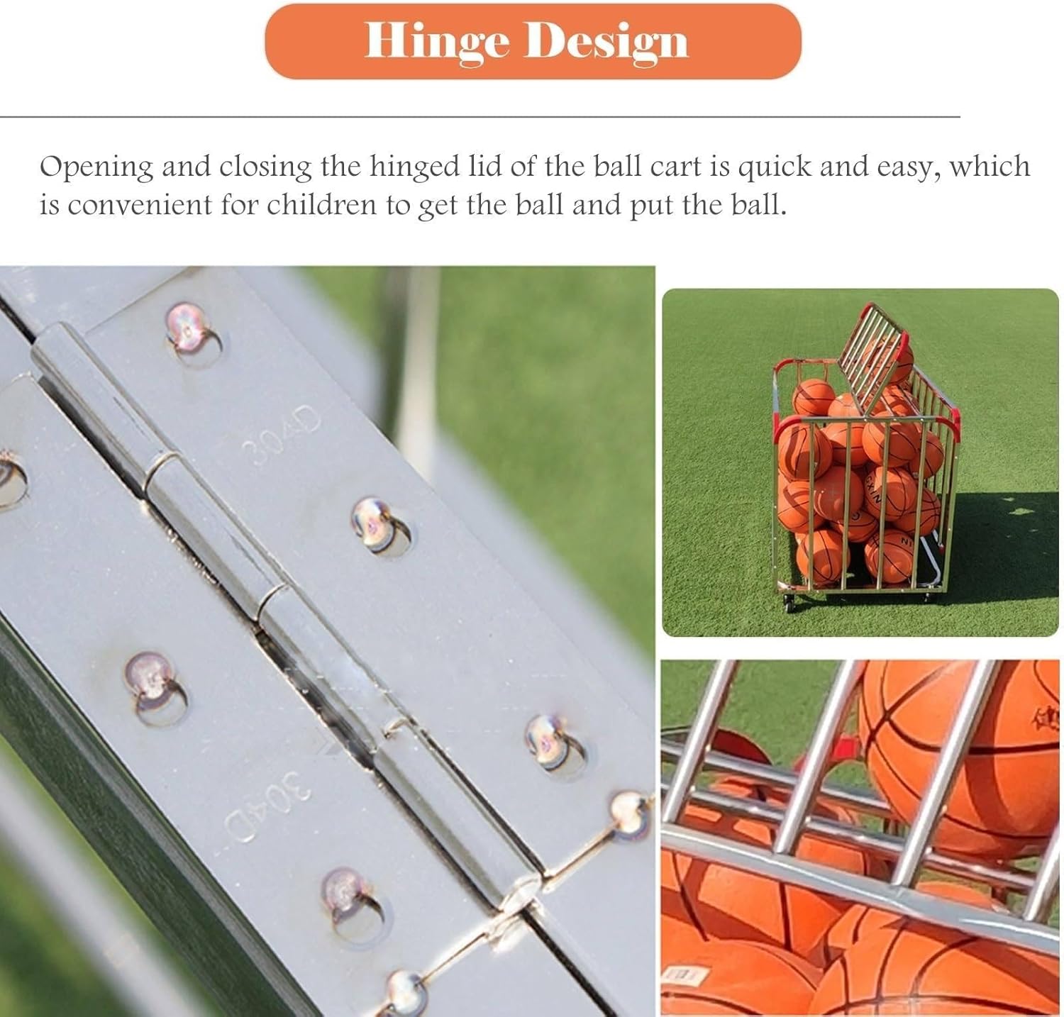 Lockable Rolling Sports Ball Storage Cart, Heavy-Duty Ball Locker Cage for Gym & School Equipment, Mobile Sports Equipment Organizer, Indoor/Outdoor Use