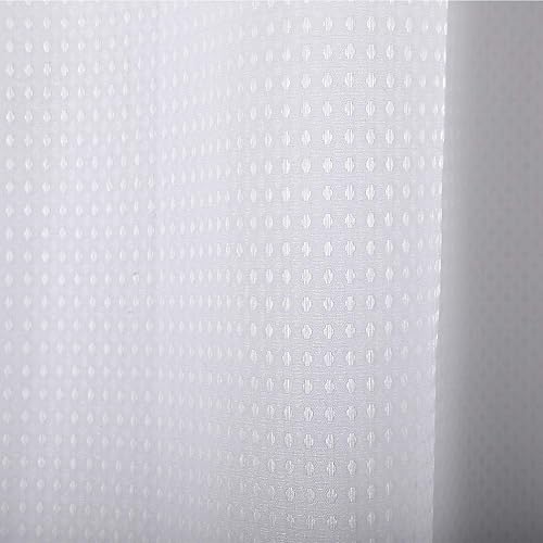 Miniatura 7 de Juego de cortina de ducha sin gancho con forro de tela a presión, cortinas de ducha de tela de gofre gruesa para baño, hotel, con ventana superior