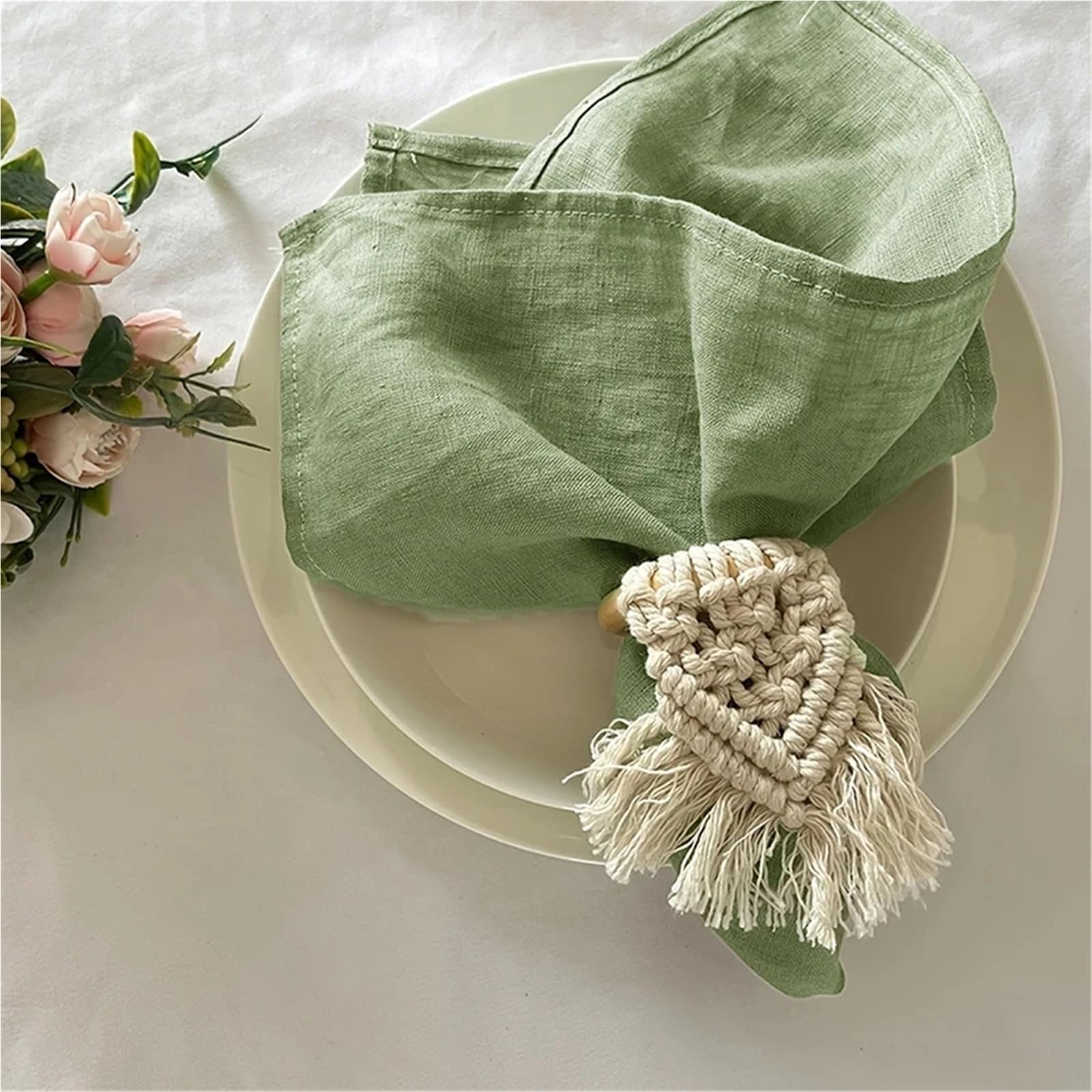 Servilletas de poliéster Grueso Reutilizables for Cocina, Comedor, decoración Bodas, 40 x cm
