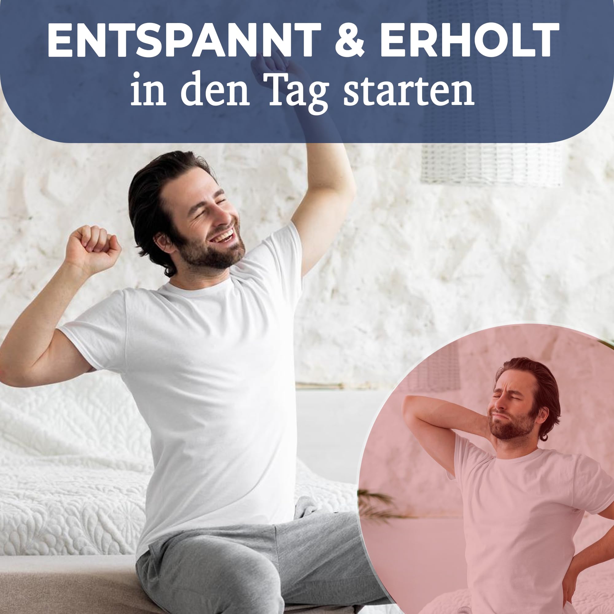 KNERST ErgoFit Matratzentopper 90x200, 7 Zonen, Made in Germany, 5 cm | Matratzentopper, Topper mit optimierten 7-Zonen-Komfort, weiches Liegegefühl, Komfortschaum, Öko-Tex Zertifiziert