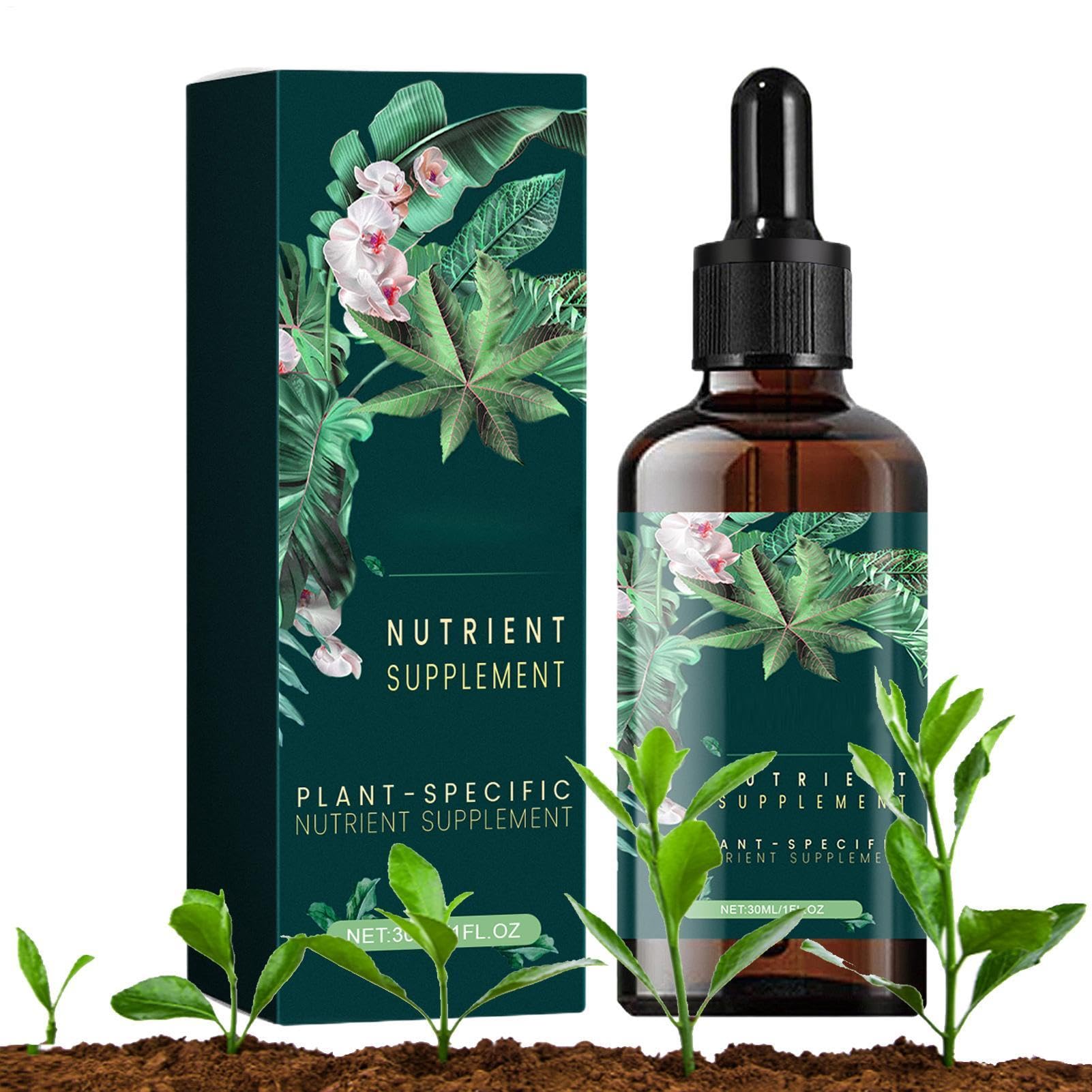 Liquid Plant Food - All Purpose Hydroponic Fertilizer, Organic Nutrient Solution, Concentrated Growth Formula For Indoor Outdoor Houseplants, Garden Care | Balanced Root Bloom Health Booster