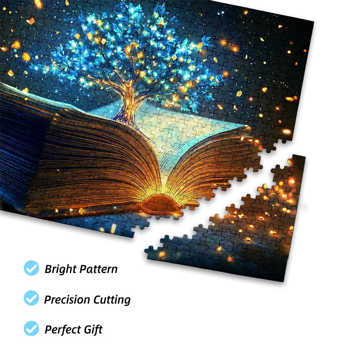 Puzzle 1000 sztuk Dorośli Fantasy Zestaw puzzli Drzewo dla dorosłych 75 x 50 cm, kolorowe, klasyczne Wyzwanie edukacyjne Superior Zabawki dla Mężczyzn Wyzwanie Zabawki Rodzinny Prezent Dekoracja