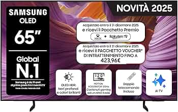 Samsung Smart TV 65'' QE65S85FAEXZT OLED 4K, NQ4 AI Gen2 Processor, 4K AI Upscaling, Glare Free, Dolby Atmos & OTS Lite, Contour Design, 2025