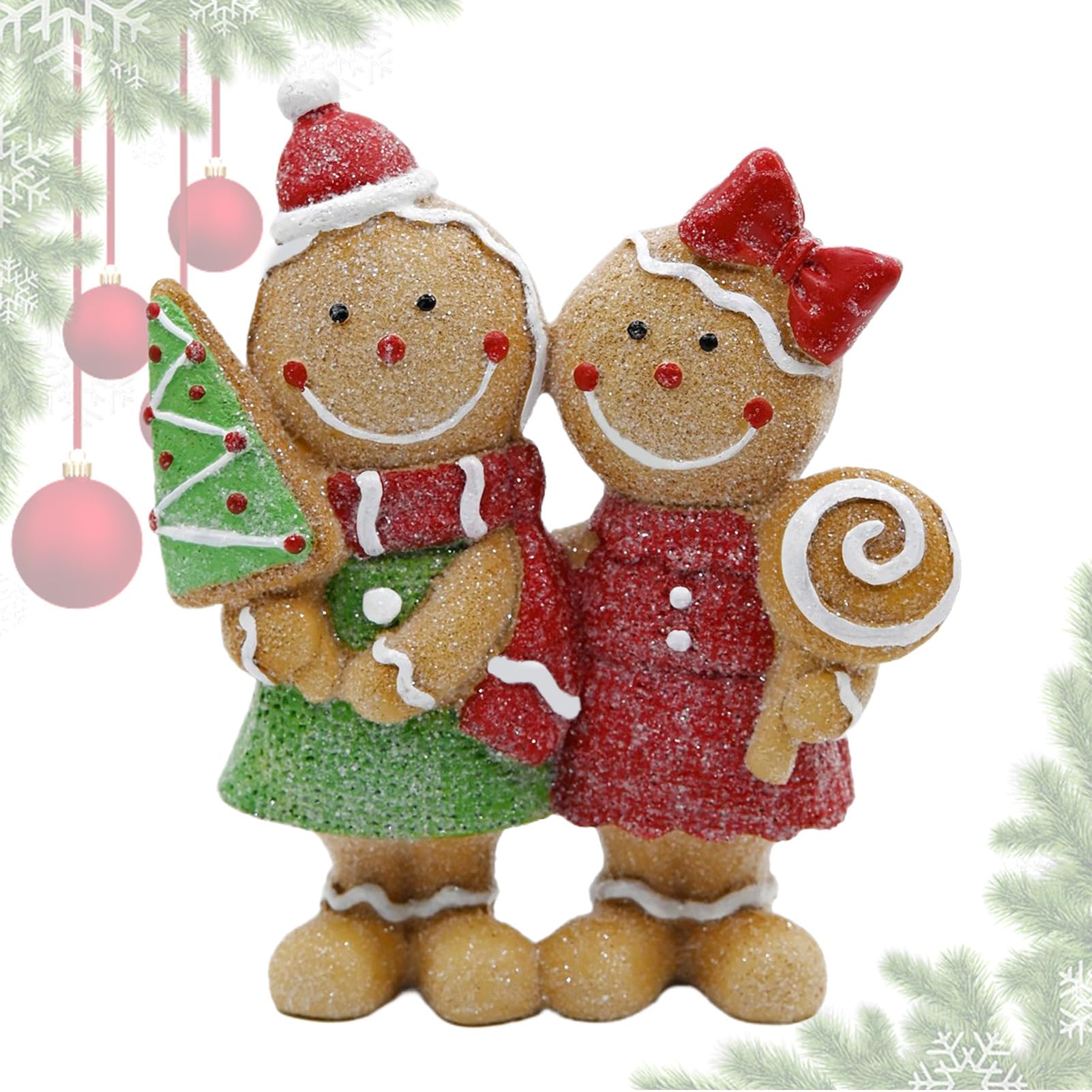 Figurine en pain d'épice pour table à manger et table de Noël