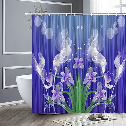 Amazon シャワーカーテン 植物紫の花 0x180cm シャワー カーテン 防カビ 防水 軽量 速乾ング付き 風呂 ポリエステル カーテン ユニットバス カーテン 3d布芸プリントはカーテン おしゃれ かわいい 風呂場カーテン リング付き 取付簡単 脱衣所 洗面所用 浴室の装飾 Amazon シャワーカーテン 植物紫の花 0x180cm シャワー カーテン 防カビ 防水 軽量 速乾ング付き 風呂 ポリエステル カーテン ユニットバス カーテン 3d布芸プリントはカーテン おしゃれ かわいい 風呂場カーテン リング付き 取付簡単 脱衣所 洗面所用 浴室の装飾