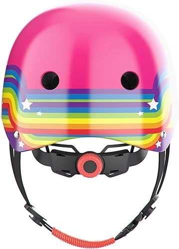 Miniatura 7 de Noggn Casco de bicicleta para niños, niñas y niños  5 diseños unicornio arcoíris, estrella estadounidense, tropical, playa, montaña  bicicleta