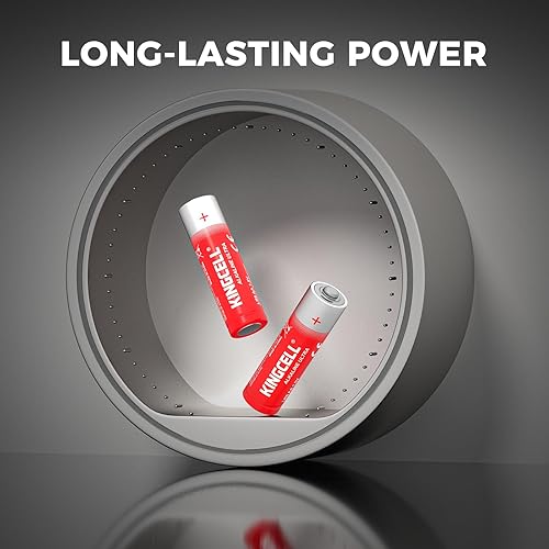 Miniatura 3 de KINGCELL Paquete de 20 pilas AA alcalinas de alto rendimiento, 10 años de vida útil, pilas dobles A con energía de larga duración para el hogar