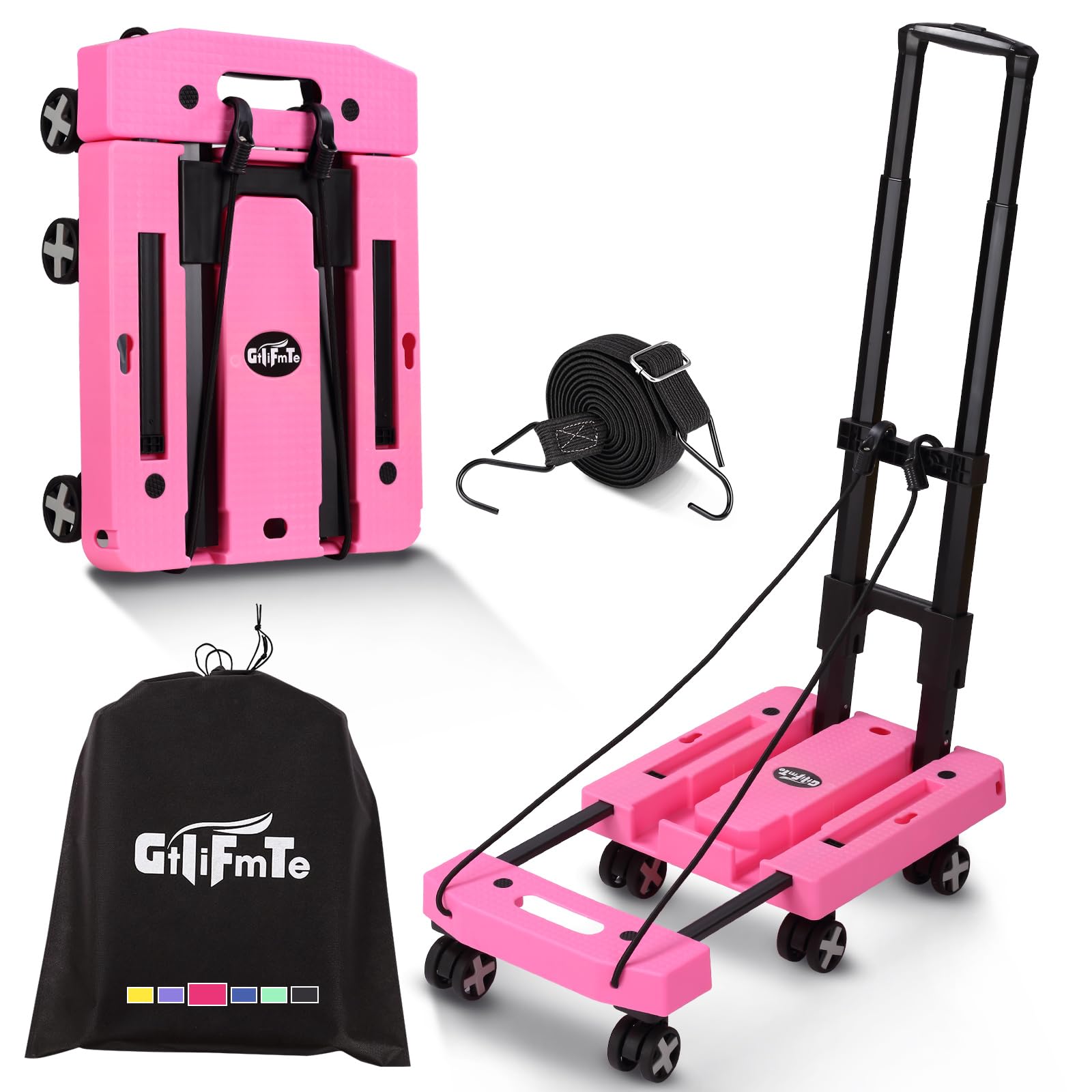 Foldable Hand Truck - Lightweight Luggage Cart -11