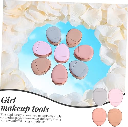 Miniatura 7 de Mipcase 24 piezas Mini Puff Finger Tamaño Polvo Puff Maquillaje Soplo de Polvo para Mujeres Herramientas de Maquillaje Puffs Esponja Eliminación de