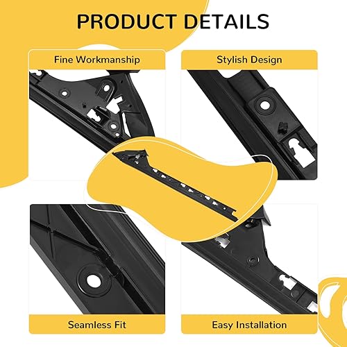 Miniatura 4 de KUAFU Soporte de montaje de moldura interior A-Pillar compatible con Ford Explorer 2011-2019 Reemplazo para BB5Z-7803136-BA Moldeo lateral de