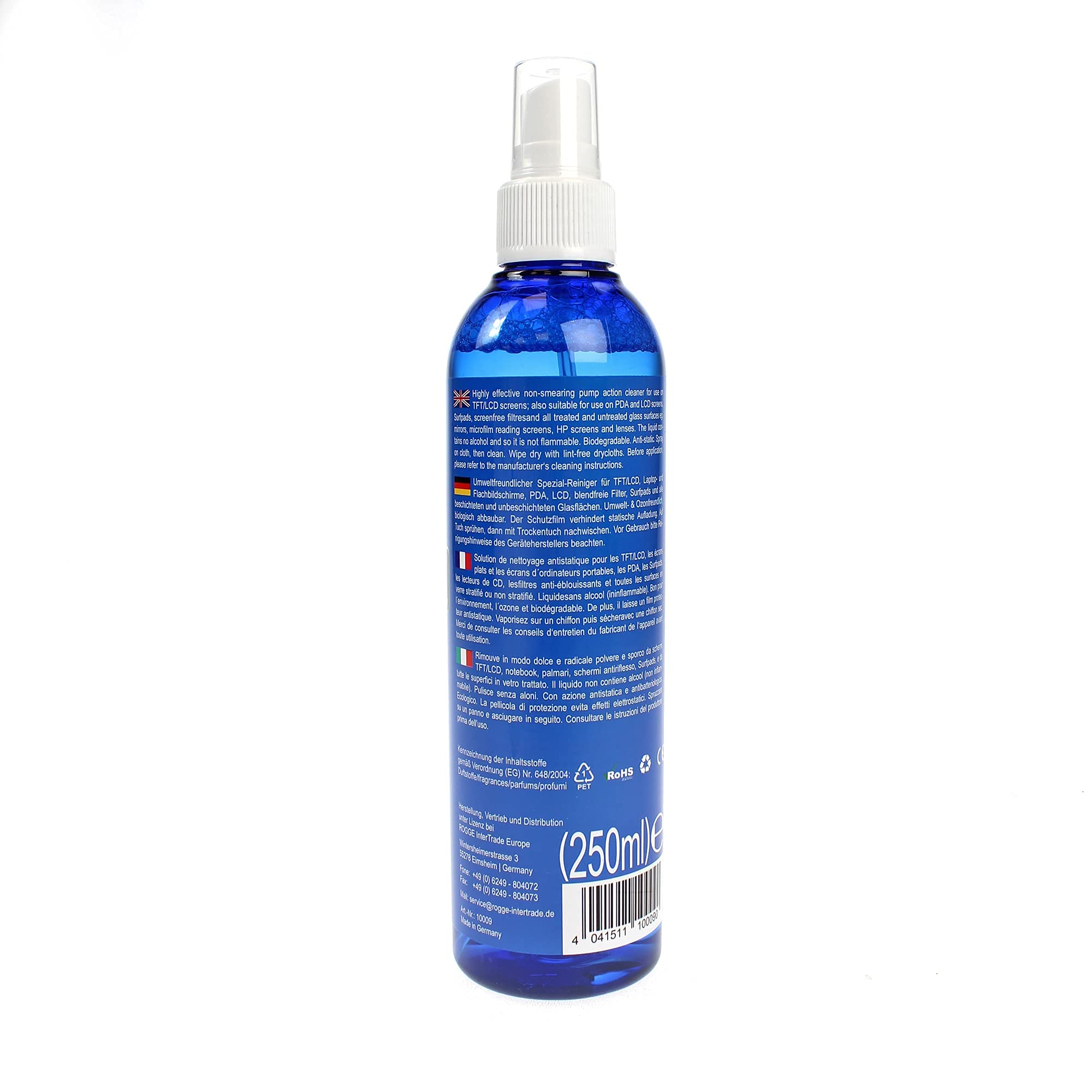 ROGGE - Confezione da 3 flaconi da 250 ml per display LCD LED OLED-TFT