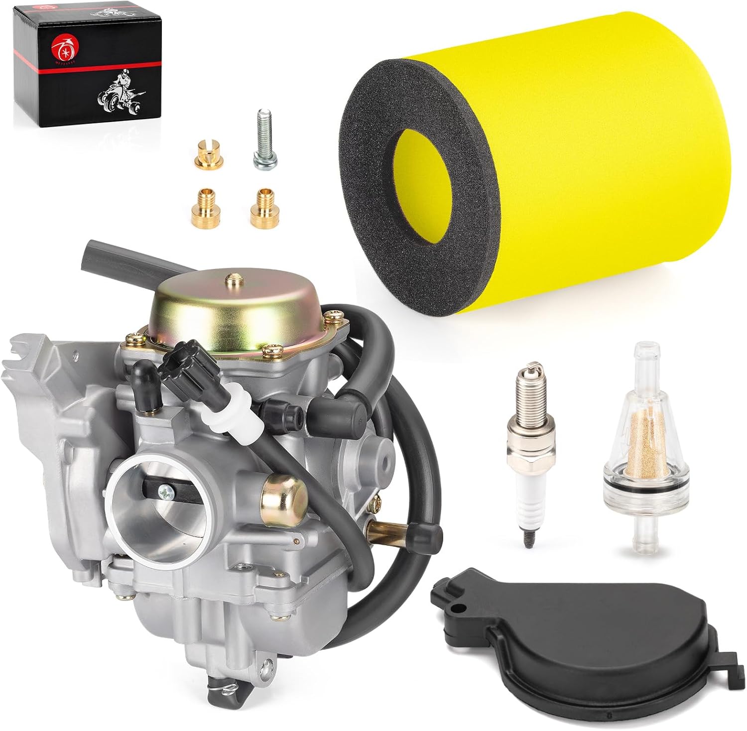 Carburetor Carb & Air Filter For Suzuki Eiger 400 LT-F400 LT-A400 2X4/4X4 2002 2003 2004 2005 2006 2007