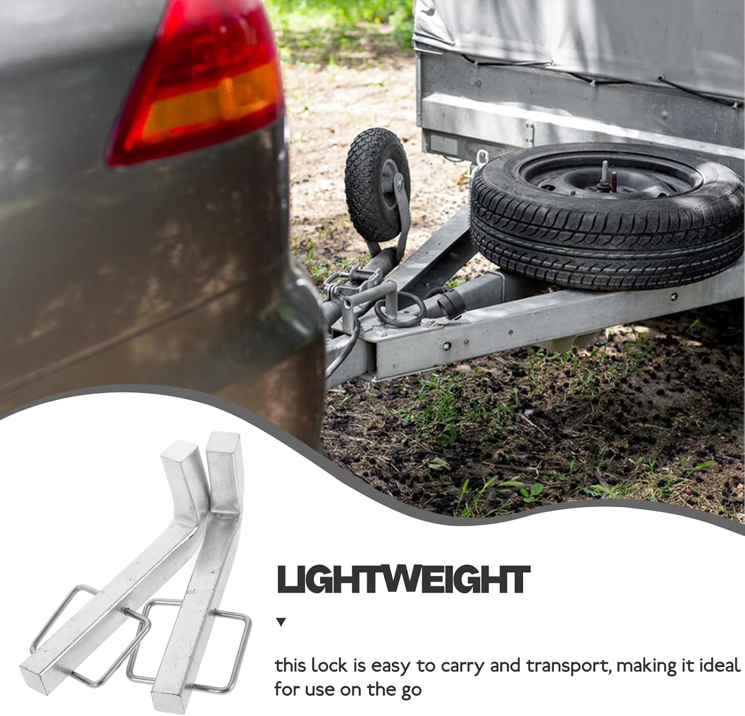 Heavy-Duty Steel L-Shape Snap Pins 2pcs for Trailer Hitch Weight Distribution, Utv and Utility Trailer Accessories, Secure Hitch Clip Replacement Pins for Towing