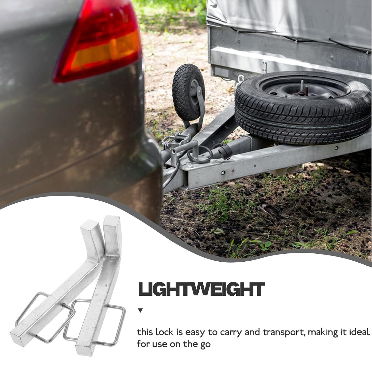 Heavy-Duty Trailer Hitch Pins 2pcs Snap L-pins with Clip for Weight Distribution Hitch and Lawn Mower Towing Accessories