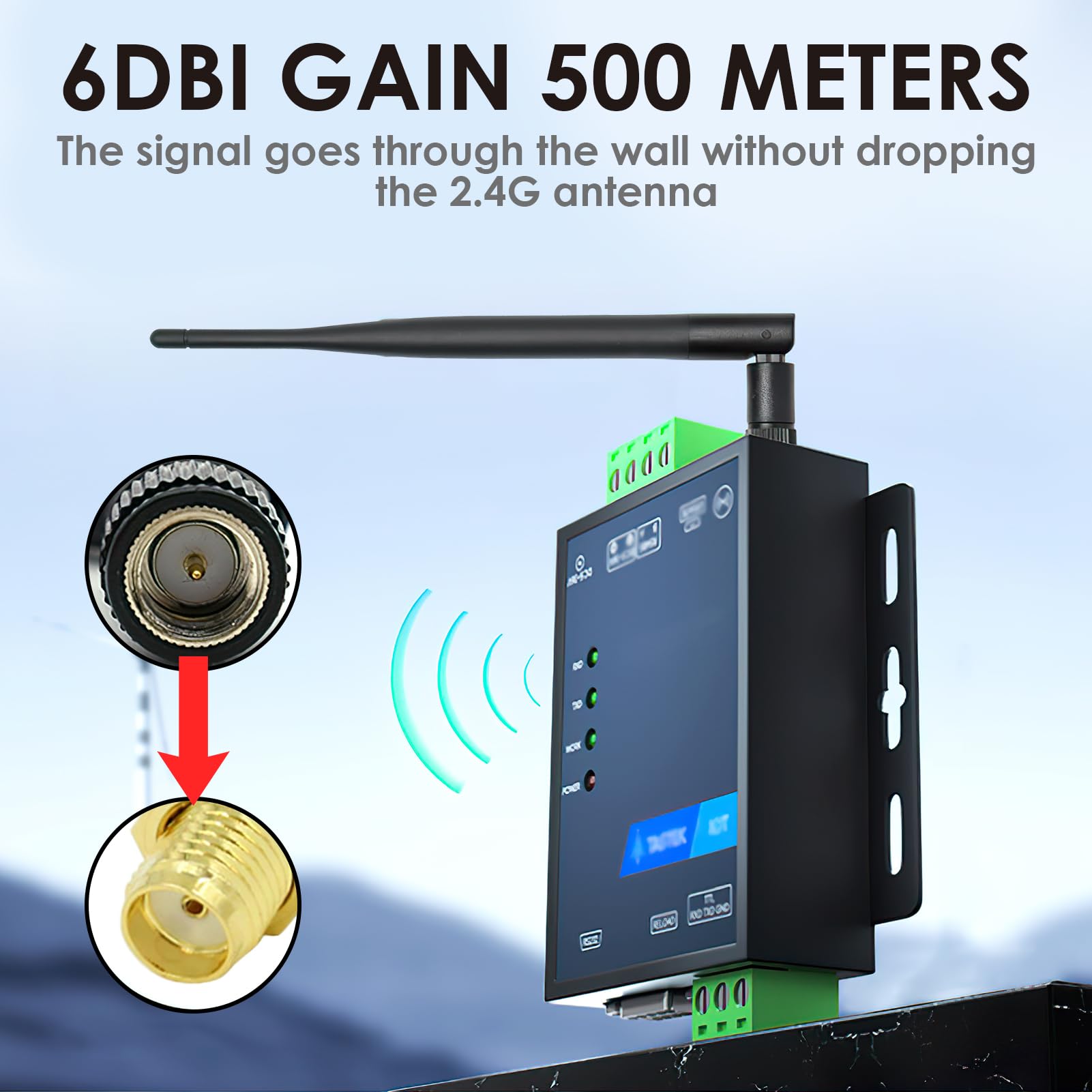 Antenne Wifi à Gain élevé 12DBI 2,4 GHz 5 GHz Antenne WiFi Sans Fil Double Bande Rpsma 89034895