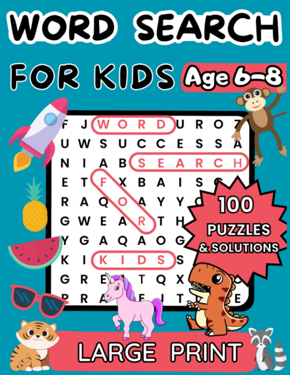 Word Search For Kids - Ages 6-8