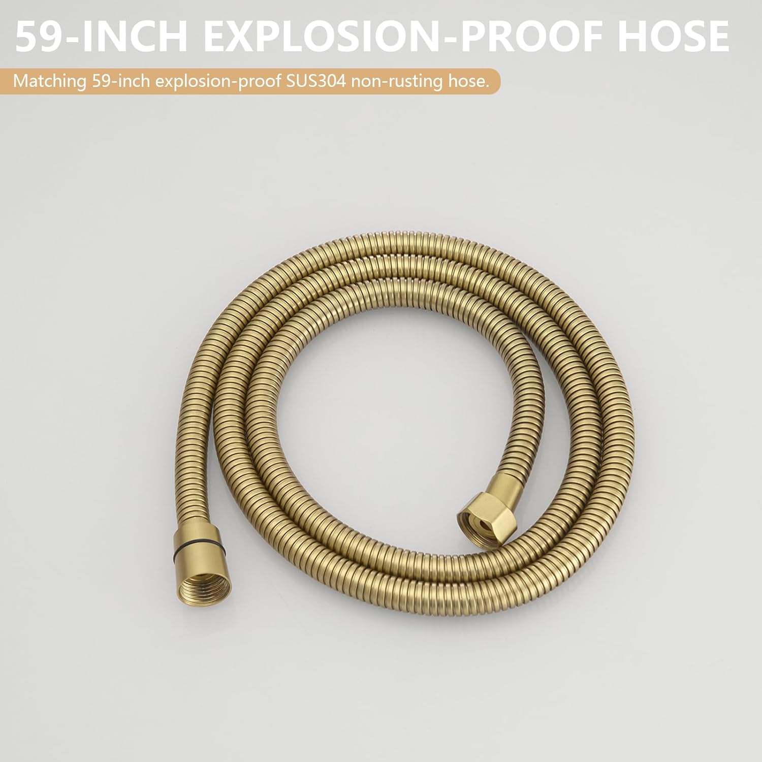 Handheld Bidet Sprayer for Toilet, All Brass Bathroom Toilet Sprayer Bidet Attachment Set, Baby Cloth Diaper Spraying Kit for Pet Bathing and Feminine Care, Brushed Gold