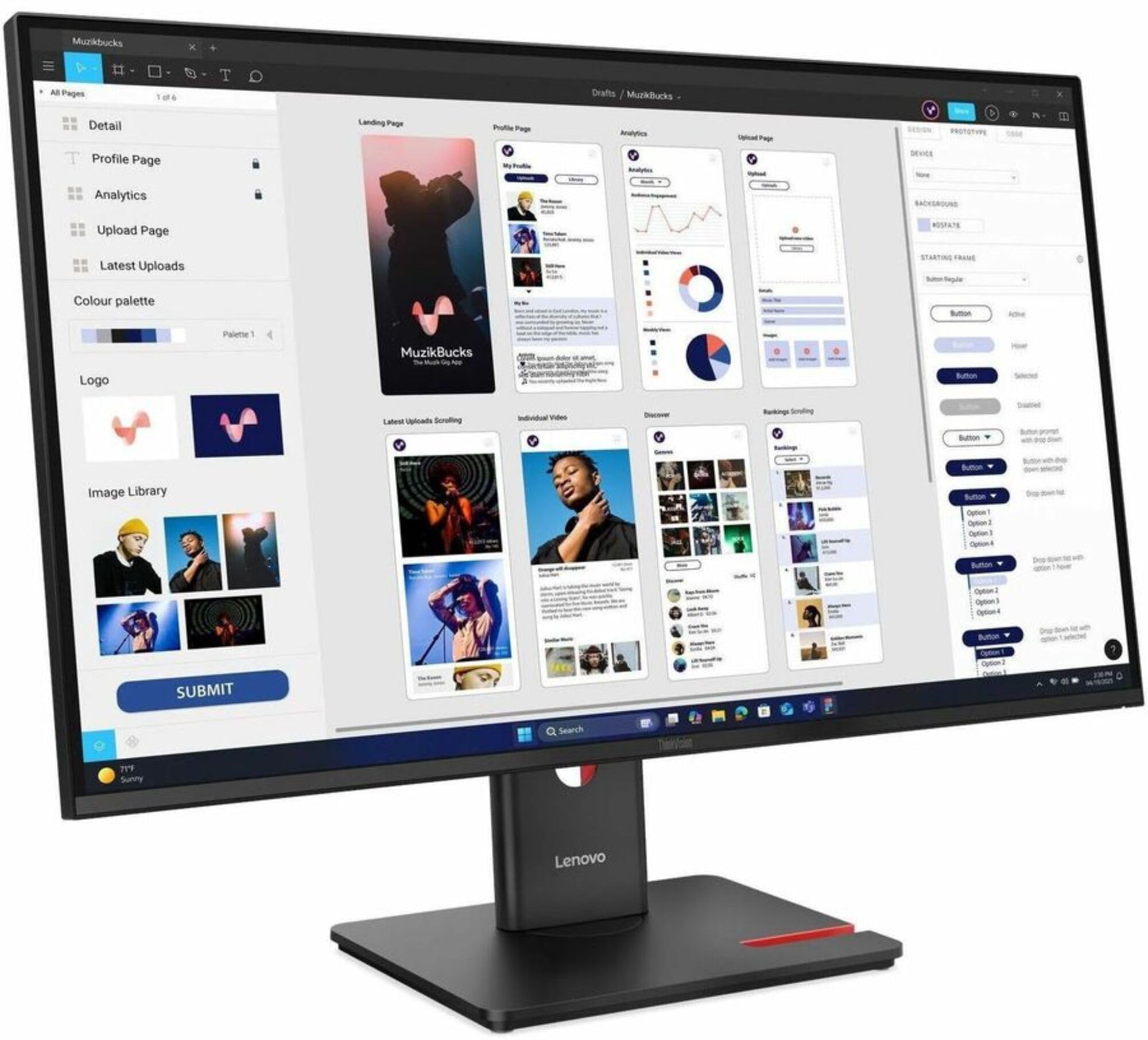 Amazon.com: Lenovo ThinkVision T32UD-40 32