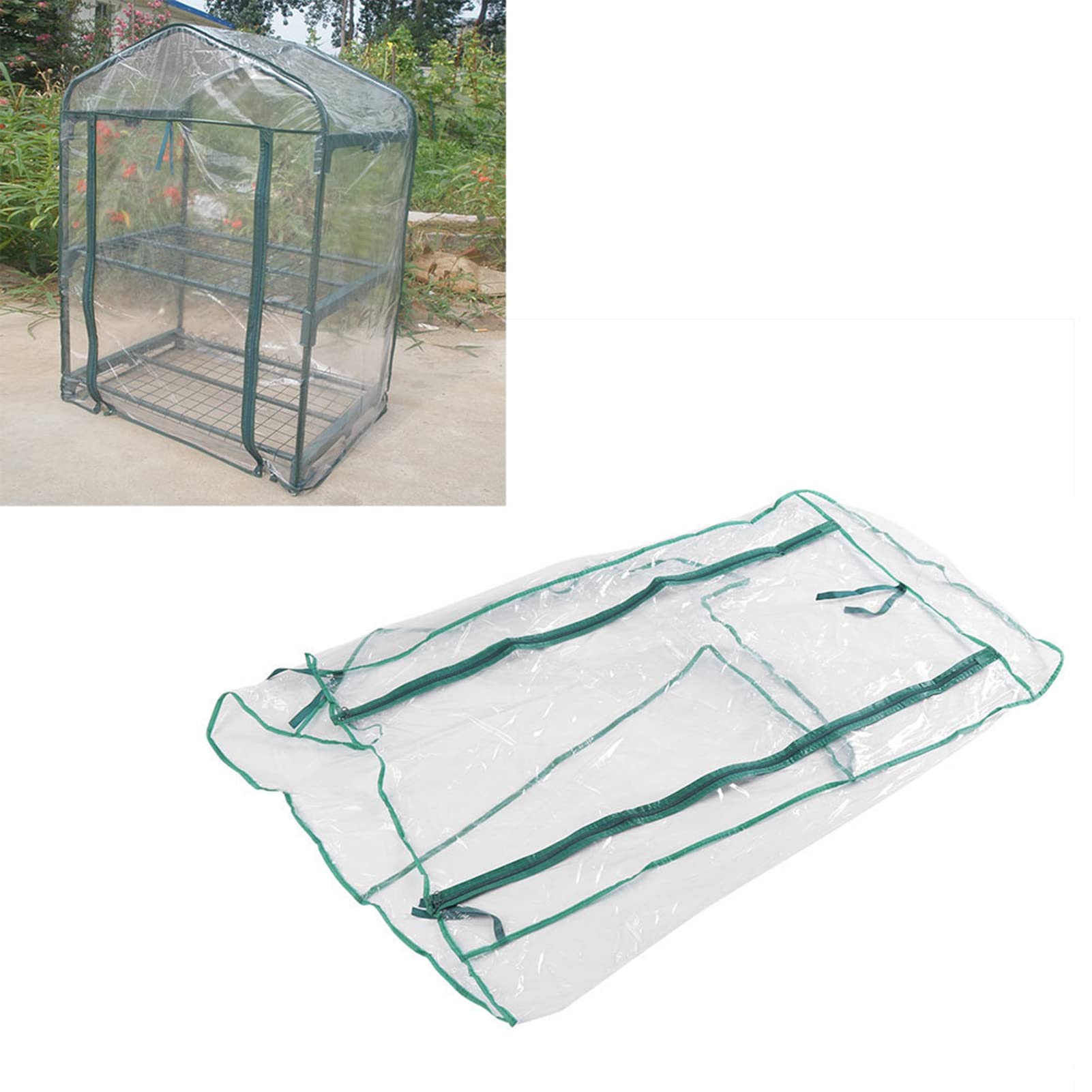 Greenhouse Cover, Mini Portable Garden Green House Warm Greenhouse Flower Plants Gardening Outdoor