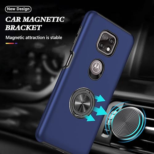 Miniatura 3 de Asuwish Funda compatible con Moto G Power 2021 y protector de pantalla de vidrio templado, soporte magnético delgado, accesorios para celulares,