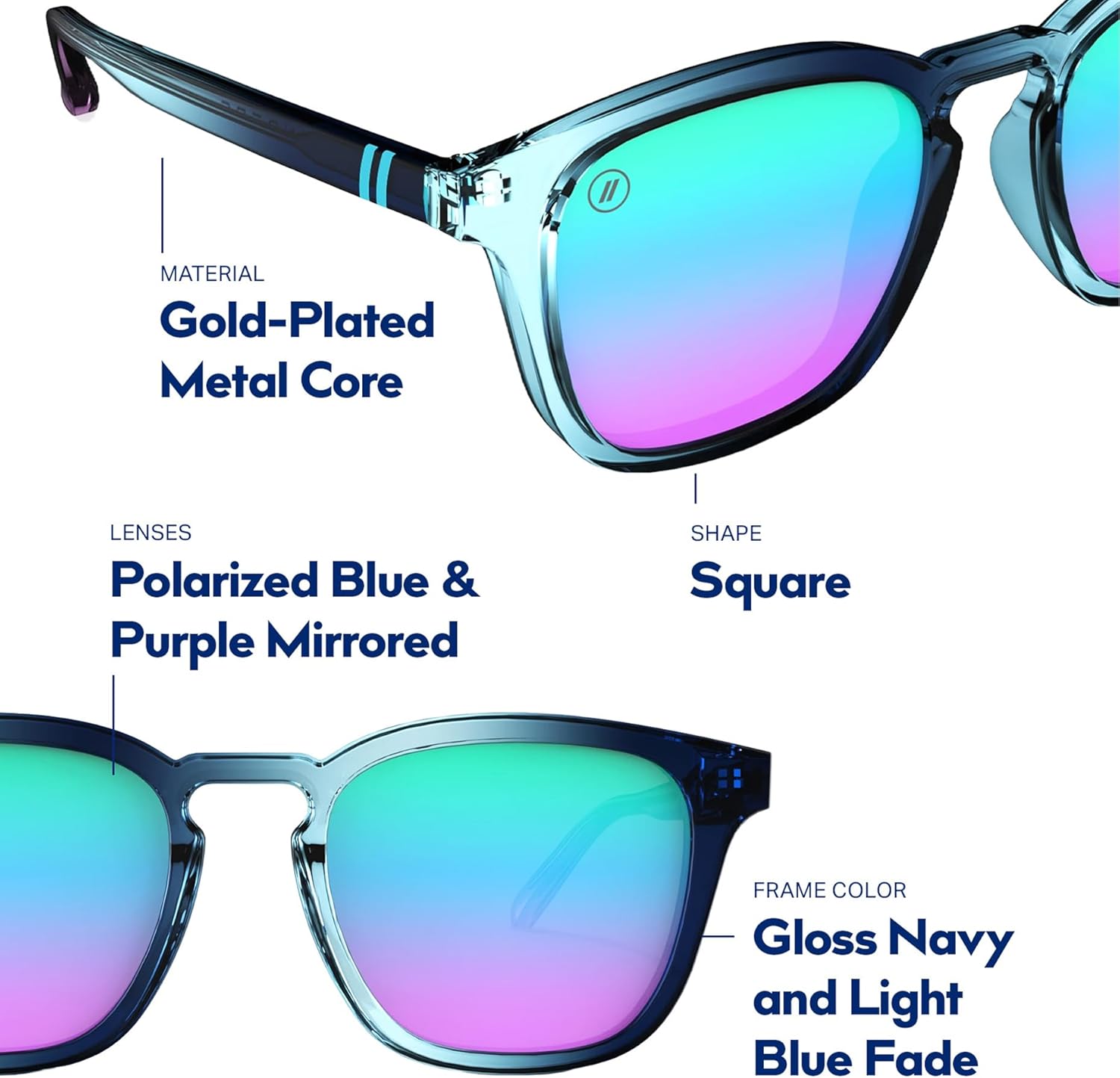 Blenders Eyewear Sydney – Polarized Sunglasses with Gold-Plated Metal Core – 100% UV Protection – For Men & Women - Image 8