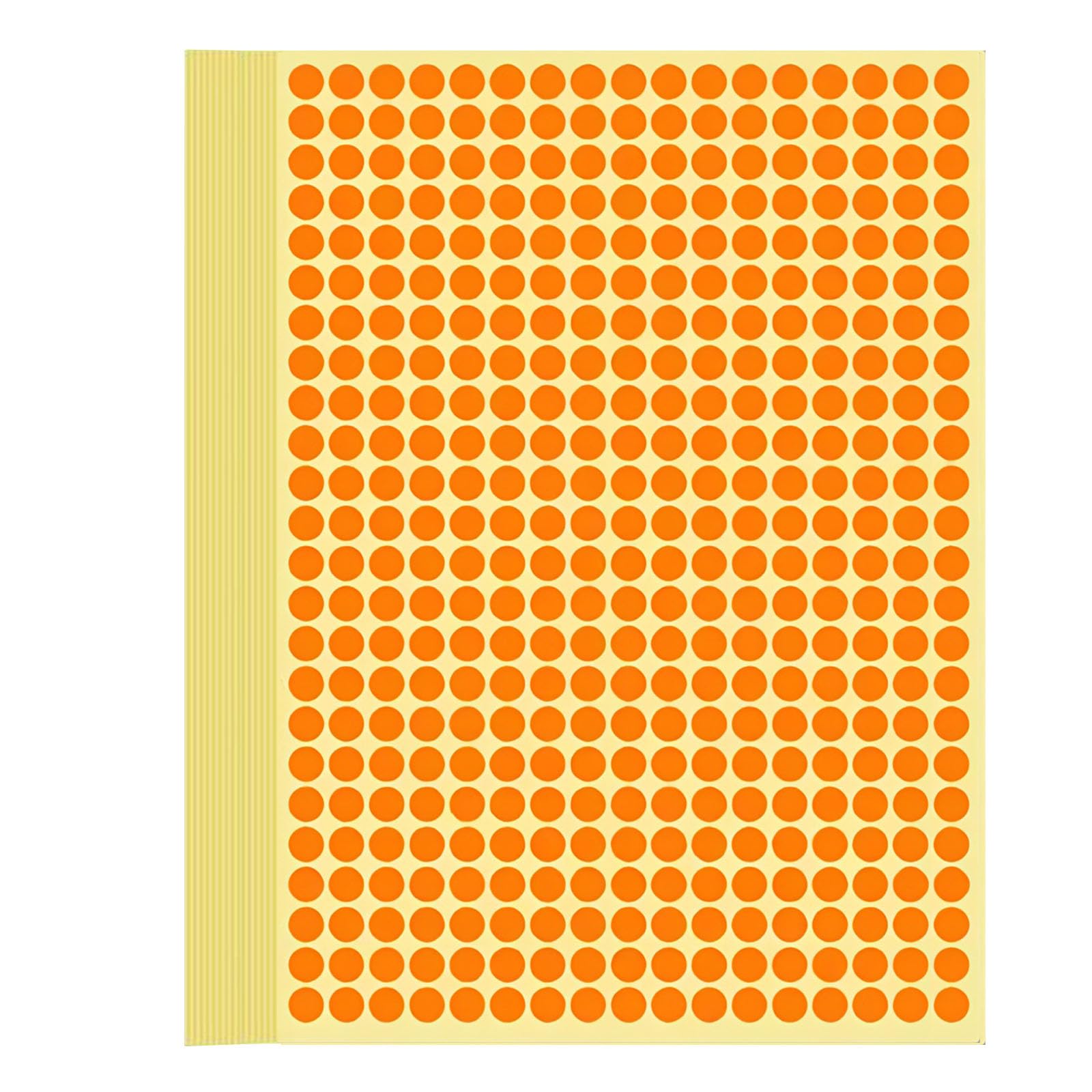12240 PCS Orange Dot Stickers 6 mm Round Colour Coding Labels 1/4 Inch Small Self-Adhesive Circle Stickers 0.25'' Removable Sticky Dots Price Labels for Home School Office Business Garage Yard Sale