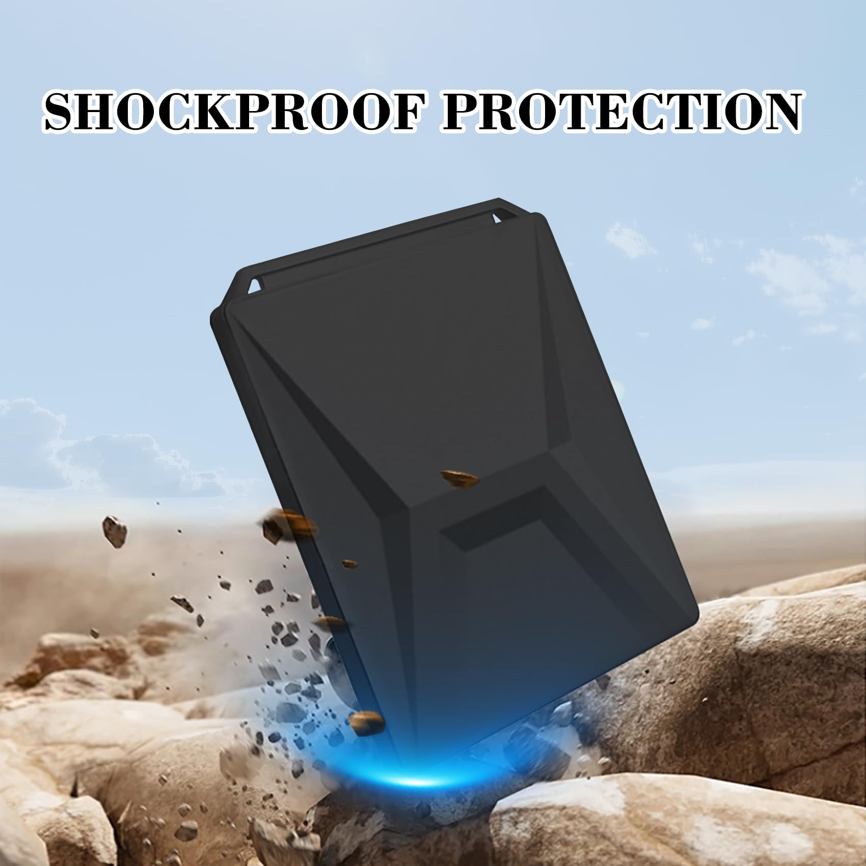 AiWi Space Starlink Mini Schutzhülle, schlagfeste Silikon Schutzhülle, Signal ungehindert (Front Cover Schwarz)