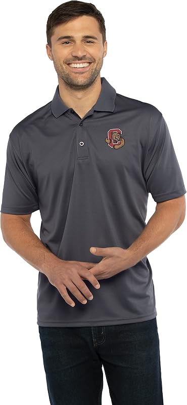Vantage Apparel Men's Collegiate Premium Moisture Wicking Team Color Icon Polo