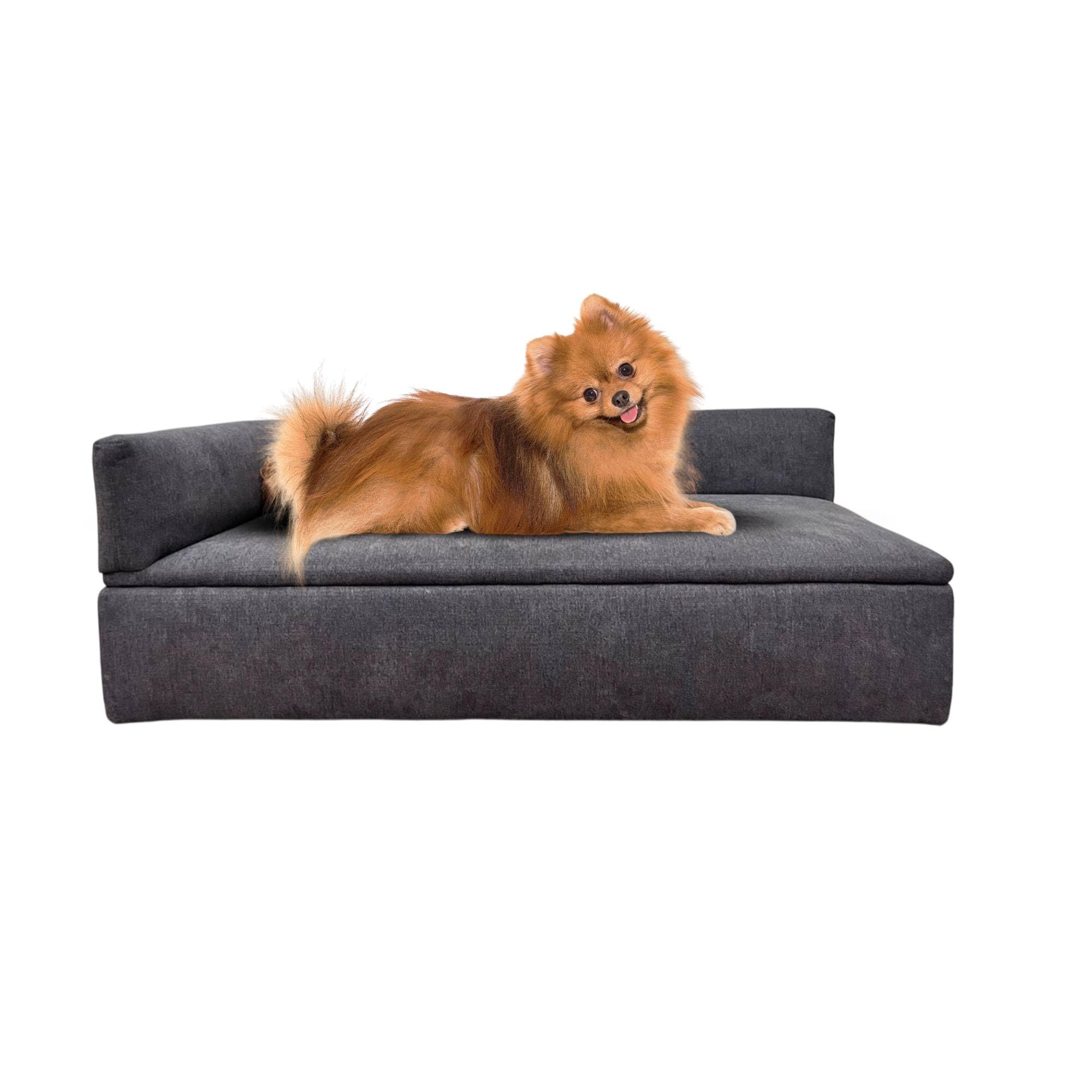 Well Home Sofá Cama con canapé para Mascotas con Tejido Especial y Base Acolchada Color Gris