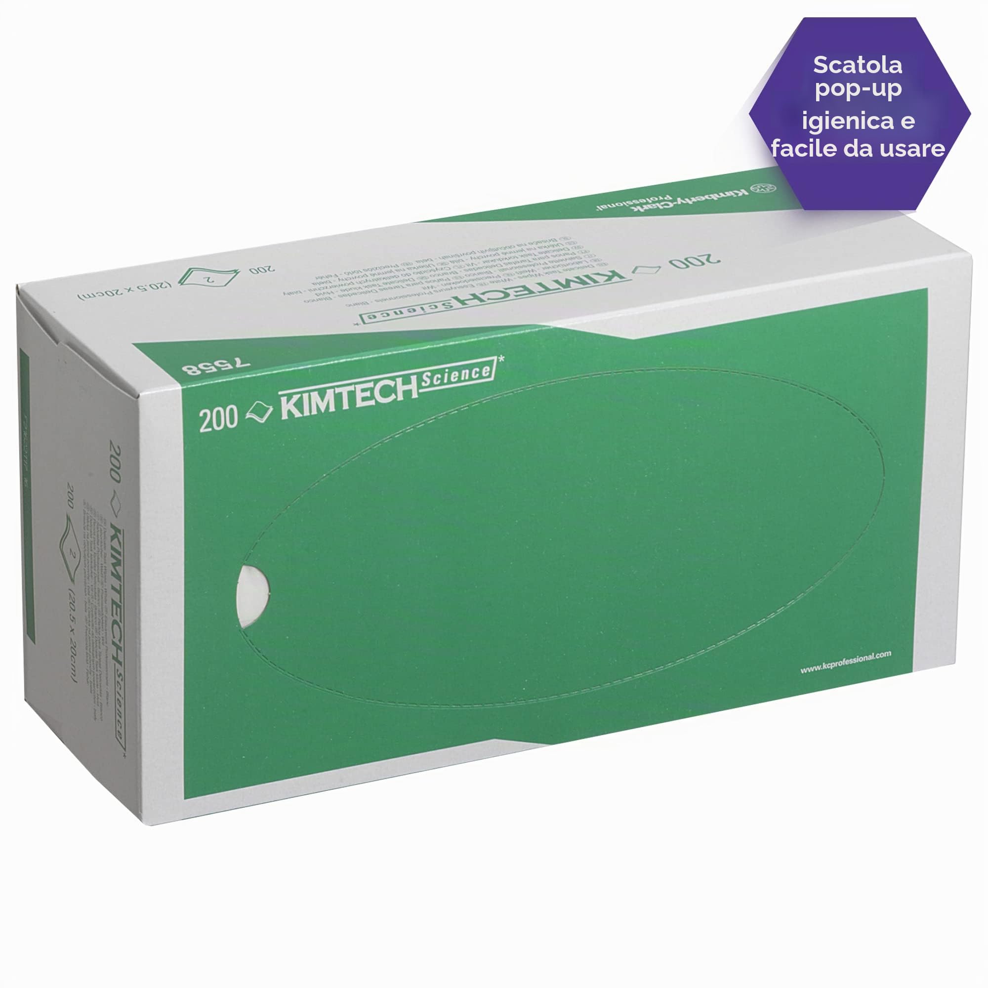 Kimtech PANNI PER LA PULIZIA DI PRECISIONE SCIENCE 15 cartons x 200 white 2 ply sheets = 3000 sheets