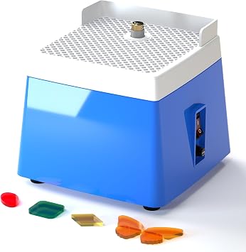 Stained Glass Grinder, Mini Stained Glass grinder machine, Includes 5/8 Diamond Grind Bit, 65W 110V Blue